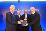 Arthouros Zervos, CEO of Public Power Corporation S.A. (PPC), Wilhelm Molterer, EIB Vice President, Yiannis Maniatis Minister of Environment, Energy and Climate Change and Werner Hoyer, President of the EIB