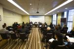 Press conference during the Forum