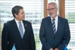 Mr Juan Orlando Hernández, 
President of the Republic of Honduras and Werner Hoyer, President of the EIB