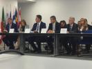 from left to right: James Stewart, Raiffeisen Bank; Marina Petkova, Procredit Bank Romania; Sergiu Manea, BCR; Andrei Dudoiu, Banca Transilvania; Filippos Karamanolis, Bancpost