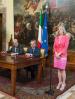 from left to right: Mr Claudio De Vincenti, Undesecretary to the Italian Prime Minister, Mr Dario Scannapieco, EIB Vice-President, and Ms Stefania Ginini, Minister of Education,