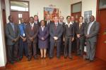 EIB Vice President Sakellaris visiting the EIB regional office in Nairobi