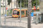 Construction of a new tramline in Montpellier, France
