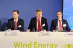 from left to right: Mr Kevin Smith, Director Wind Energy, Det Norske Veritas, Norway, Mr Frank V.Nielsen; Chief Technology Officer, LM Wind Power, Denmark and Mr Konstantin Staschus, Secretary General, European Network of Transmission System Operations for Electricity (ENTSO-E)