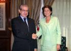 from left to righjt: Mr Braulio Medel, CEO of Unicaja and Mrs 
Magdalena Álvarez, EIB Vice-President