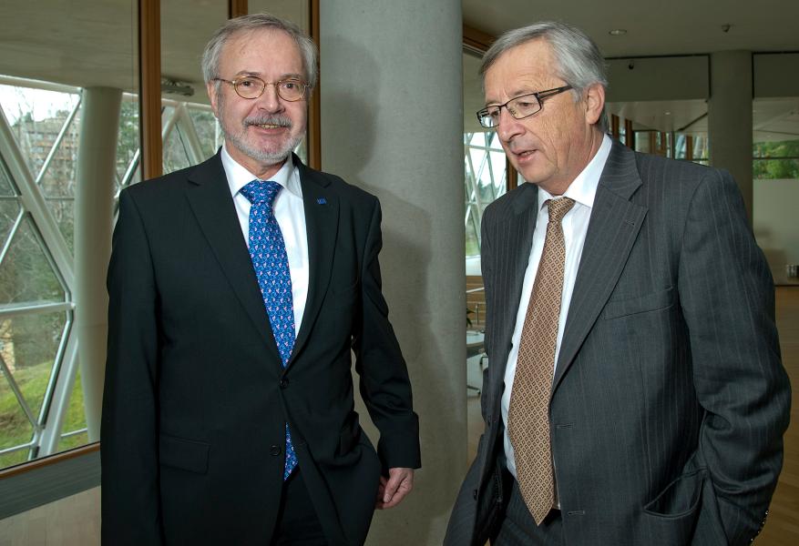 Visit of JC Juncker at the EIB