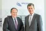 From left to right: EIB VP Ambroise Fayolle and Eckhard Forst, Managing Board Chairman of NRW.BANK