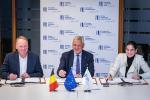 Signature ceremony between the company Exevir and EIB Vice-President Kris Peeters