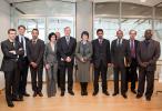Ould Khouna, Minister of Employment, Vocational Training and New Technologies and the Mauritanian delegation at the European Investment Bank
