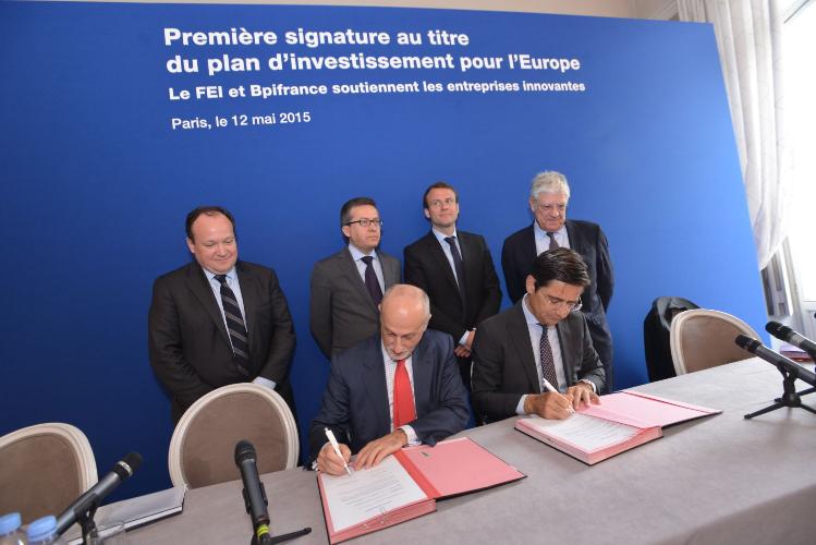 Première opération financière en Europe au titre du plan d'investissement pour l'Europe : le FEI et Bpifrance signent un accord pour soutenir les PME et ETI françaises innovantes