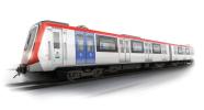 Simulation of the exterior design of the new metro rolling stock of the Ferrocarrils Metropolitans de Barcelona, Spain