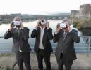 EIB Vice-President McDowell and Limerick 2030 project leaders use virtual reality to see how the city will be transformed following EIB backed investment.