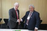 Pim van Ballekom Vice President of the European Investment Bank signs an agreement with the Prime Minister of Samoa Hon Tuilaepa Aiono Sailele Malielegaoi