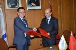 Roman Escolando, Vice President of the EIB and Morocco's Budget Minister Mr El Azami Drissi