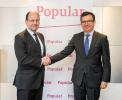 From left to right: Mr José Ramón Alonso, Banco Popular Business and Customers General Manager, and Mr Román Escolano, EIB Vice President.