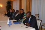 Liberian government delegation led by Amara M. Konneh, Minister of Finance