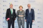 Jean-Claude Juncker, President; of the European Commission, Angela Merkel, Federal Chancellor, Federal Republic of Germany and Werner Hoyer, President of the EIB
