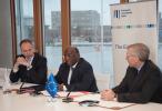 Mr Jean-Christophe Laloux, Deputy Director General, EIB, Directorate for Lending Operations outside the European Union , H.E. Amadou Boubacar Cissé, Minister of State of Niger and Patrick Chamberlain, Associate Director, Legal Directorate