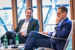 EIB Vice-President, Alexander Stubb welcomes Luxembourgish Prime Minister, Xavier Bettel to a breackfast seassion Stubb on the occasion of the International Day Against Homophobia, Transphobia and Biphobia (IDAHOT)
