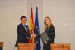 From left to right: Mr Román Escolano, EIB Vice-President, and Mrs Emma Navarro, CEO of ICO.
