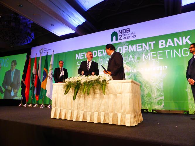 New Development Bank and EIB Sign Memorandum of Understanding to Structure Future Cooperation