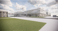 Artist impression of new Craiova Regional Emergency Hospital