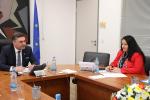 Cyprus Minister of Finance Constantinos Petrides and EIB Vice-President Lilyana Pavlova