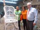 A chair maker whose business has grown with EIB backed microfinance
