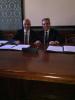 from left to right: Mr Dario Scannapieco, Vice-President of the EIB, and Mr Vincenzo La Via, DG of the Italian Treasury Department of the Ministry of Finance