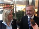 EIB President Werner Hoyer and Finance Minister Madgalena Anderssen