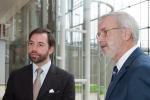 The H.R.H. the Hereditary Grand Duke Guillaume of Luxembourg and Werner Hoyer, President of the EIB