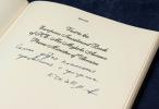 Signature of EIB's guestbook