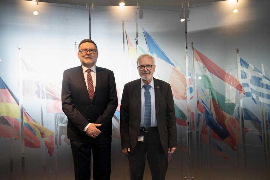 Czech Finance Minister and EIB Governor Stanjura meet EIB leadership in Luxembourg