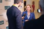 EIB President Nadia Calviño during an interview in the margins of the Forum.