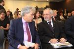 Arthouros Zervos, CEO of Public Power Corporation S.A. (PPC) and EIB President Werner Hoyer