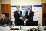 Mr Stasys Dailydka, Director General of Lithuanian Railways and Mr Werner Hoyer, President of the EIB