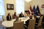 Meeting between President Nadia Calviño and Latvian Finance Minister Arvils Ašeradens