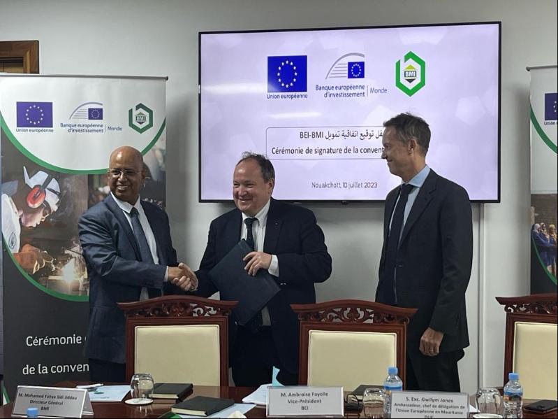 Mauritanie : soutien au secteur privé - la BEI octroie 20 millions d’euros de financement et une garantie de portefeuille à la Banque Mauritanienne de l’Investissement.