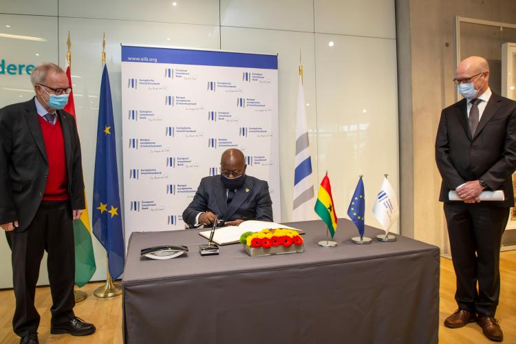 President of the Ghana H.E.M. Dankwa Akufo-Addo visits the EIB