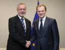 President Hoyer meets European Council President Donald Tusk to discuss Investment Plan for Europe