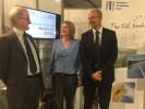 From left to right: Mr Chris Knowles, Head of EIB Climate Operations, Mrs Elvira Lefting, Advisor Green for Growth, and Mr Florian Meister, Advisor Green for Growth.