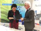 from left to right: Ms Joke Cuperus PWN’s Managing Director, and Mr Pim van Ballekom, Vice-President of the EIB