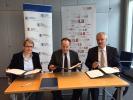 Gabriela Pantring board member ILB, Ambroise Fayolle, EIB Vice-President and Tillmann Stenger, CEO ILB