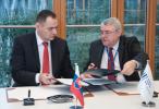 President of the Prešov Self Governing Region Mr. Peter Chudík and Mr László Baranyay, EIB Vice-President