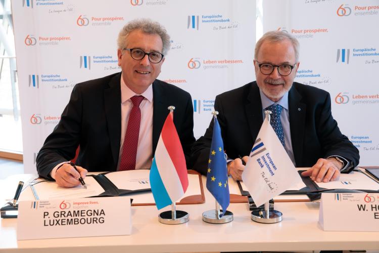 ERI 1st Information Session - Luxembourg Minister for Finances, Mr Gramegna signs new Economic Resilience Contribution Agreement between EIB and the Grand Duchy of Luxembourg