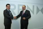 EIB Vice-President Román Escolano and the CEO of REN, Rodrigo Costa