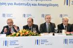 Werner Hoyer, President of the EIB, Minister of Economy, Development & Tourism Giorgos Stathakis, EIB Vice-President responsible for Greece, Jonathan Taylor, Chairman and Chief Executive Officer of the Public Power Corporation S.A. Emmanuel Panagiotakis