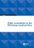 Public consultation on the EIB Energy Lending Policy