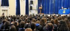 EIB President Hoyer gives speech at school in Nicosia, Cyprus