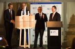 Per Bolund, Deputy Finance Minister, Alexander Schenk, Head of the office; Werner Hoyer, President of the EIB and Jan Vapaavuori, EIB Vice-President